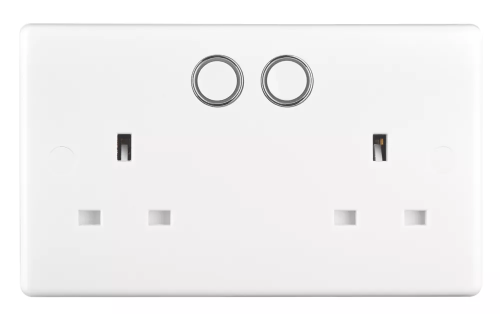 British General 800 Series 13A 2-Gang SP Switched Smart Socket White 4 British General 800 Series 13A 2-Gang SP Switched Smart Socket White - Image 2