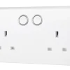 British General 800 Series 13A 2-Gang SP Switched Smart Socket White 2 British General 800 Series 13A 2-Gang SP Switched Smart Socket White -British General Shop 306HV P