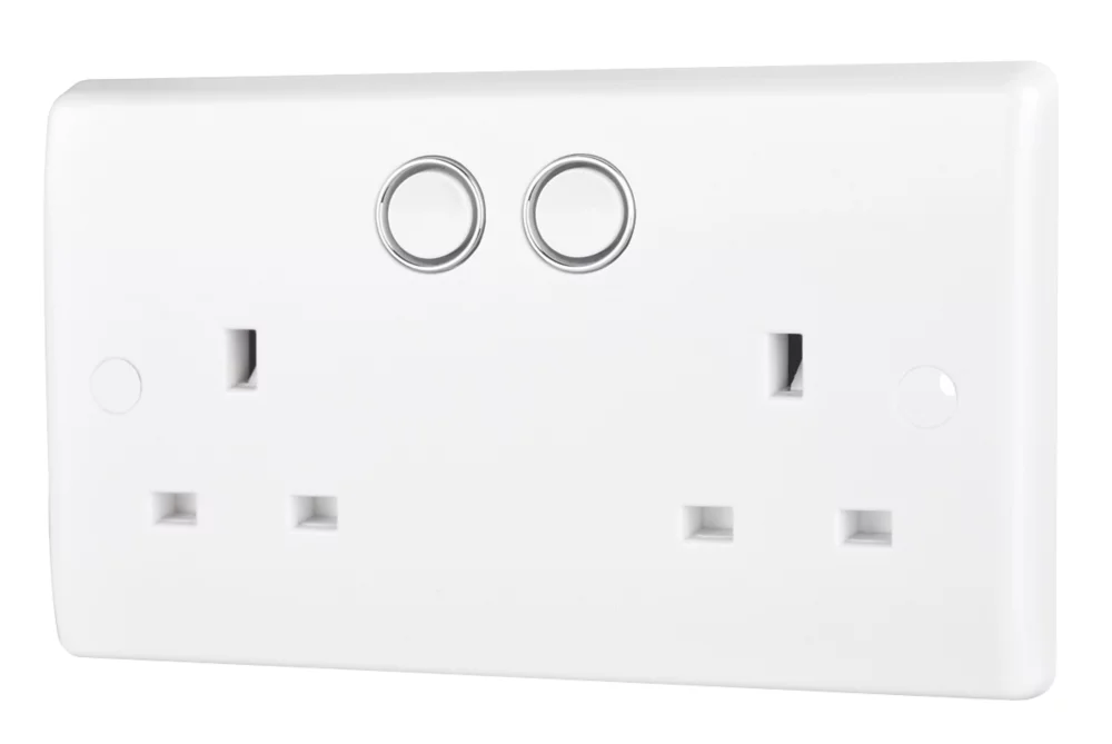 British General 800 Series 13A 2-Gang SP Switched Smart Socket White 3 British General 800 Series 13A 2-Gang SP Switched Smart Socket White