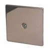 Varilight 1-Gang Coaxial TV Socket Polished Bronze -British General Shop 3089H P
