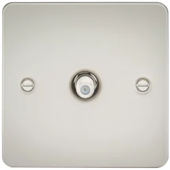 Knightsbridge FP0150PL 1-Gang F-Type Satellite Socket Pearl