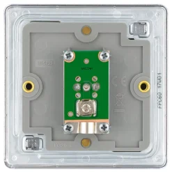 LAP 1-Gang Coaxial TV Socket Polished Chrome -British General Shop 314KJ A3