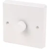 Varilight V-Dim 1-Gang 2-Way Dimmer Switch White -British General Shop 32053 P