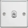 Knightsbridge CLTOG12PC 10AX 1-Gang Intermediate Switch Polished Chrome With Colour-Matched Inserts -British General Shop 324VF P