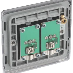 British General Nexus Metal 2-Gang Isolated Coaxial TV Socket Black Nickel 8 British General Nexus Metal 2-Gang Isolated Coaxial TV Socket Black Nickel -British General Shop 326XG A2