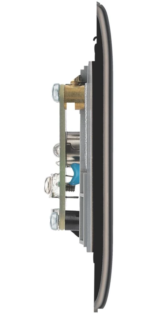 British General Nexus Metal 2-Gang Isolated Coaxial TV Socket Black Nickel 6 British General Nexus Metal 2-Gang Isolated Coaxial TV Socket Black Nickel - Image 4