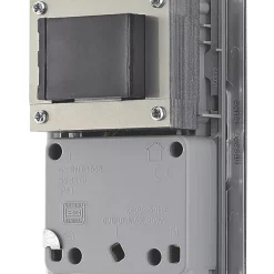 British General Nexus Metal 2-Gang Dual Voltage Shaver Socket 115 / 240V Brushed Stainless Steel With Graphite Inserts -British General Shop 33202 A2