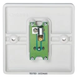 Crabtree Instinct 1-Gang Coaxial TV Socket White -British General Shop 332HV A2