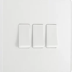 British General Evolve 20 A 16AX 3-Gang 2-Way Light Switch Pearlescent White With White Inserts 10 British General Evolve 20 A 16AX 3-Gang 2-Way Light Switch Pearlescent White With White Inserts -British General Shop 333PY A1