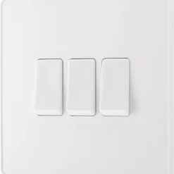 British General Evolve 20 A 16AX 3-Gang 2-Way Light Switch Pearlescent White With White Inserts 12 British General Evolve 20 A 16AX 3-Gang 2-Way Light Switch Pearlescent White With White Inserts -British General Shop 333PY A3