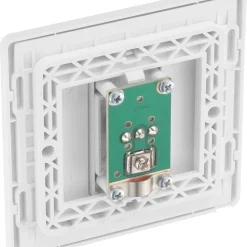British General Evolve 1-Gang Coaxial TV / FM Socket Brushed Steel With White Inserts 13 British General Evolve 1-Gang Coaxial TV / FM Socket Brushed Steel With White Inserts -British General Shop 334RF A4
