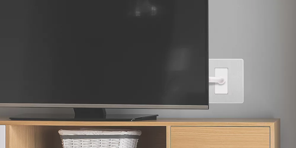 British General Evolve 1-Gang Coaxial TV / FM Socket Brushed Steel With White Inserts 9 British General Evolve 1-Gang Coaxial TV / FM Socket Brushed Steel With White Inserts - Image 7