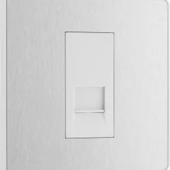 British General Evolve Slave Telephone Socket Brushed Steel With White Inserts 10 British General Evolve Slave Telephone Socket Brushed Steel With White Inserts -British General Shop 339RF A1