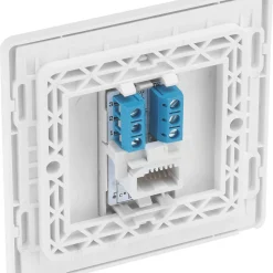 British General Evolve Slave Telephone Socket Brushed Steel With White Inserts 13 British General Evolve Slave Telephone Socket Brushed Steel With White Inserts -British General Shop 339RF A4