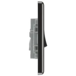 LAP 10AX 1-Gang Intermediate Switch Black Nickel With Black Inserts -British General Shop 34026 A4