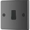 LAP 10AX 1-Gang Intermediate Switch Black Nickel With Black Inserts 2 LAP 10AX 1-Gang Intermediate Switch Black Nickel With Black Inserts -British General Shop 34026 P
