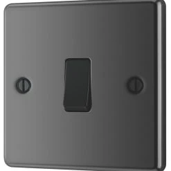 LAP 10AX 1-Gang Intermediate Switch Black Nickel With Black Inserts
