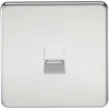 Knightsbridge SF7400PC Slave Telephone Socket Polished Chrome -British General Shop 344TX P