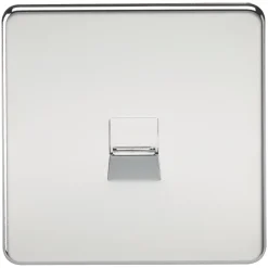 Knightsbridge SF7400PC Slave Telephone Socket Polished Chrome