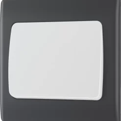 British General Part M 20A 16AX 1-Gang 2-Way Part M Light Switch Charcoal