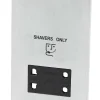 Crabtree Platinum 2-Gang Dual Voltage Shaver Socket 115 / 230V Satin Chrome With Black Inserts