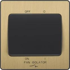 British General Evolve 10A 1-Gang 3-Pole Fan Isolator Switch Satin Brass With Black Inserts 11 British General Evolve 10A 1-Gang 3-Pole Fan Isolator Switch Satin Brass With Black Inserts -British General Shop 353PX A2