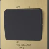 British General Evolve 10A 1-Gang 3-Pole Fan Isolator Switch Satin Brass With Black Inserts 2 British General Evolve 10A 1-Gang 3-Pole Fan Isolator Switch Satin Brass With Black Inserts -British General Shop 353PX P