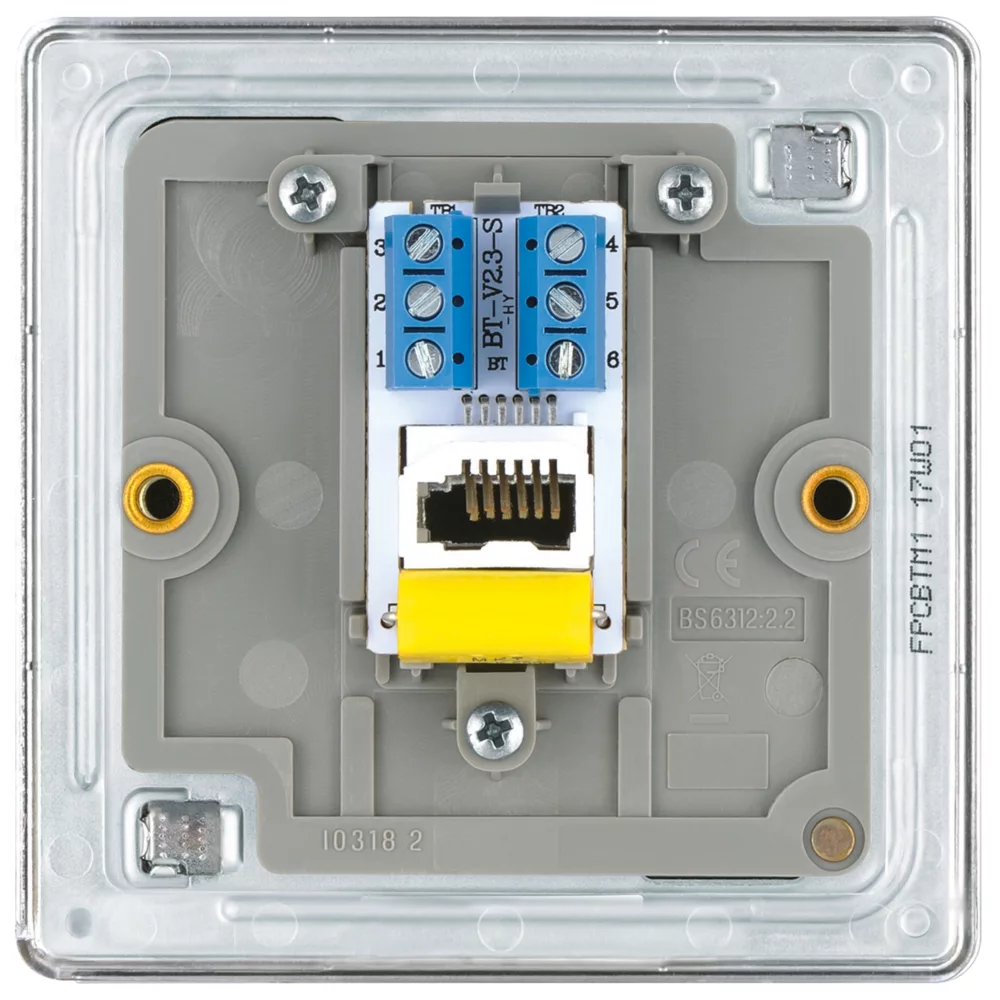 LAP Master Telephone Socket Polished Chrome 6 LAP Master Telephone Socket Polished Chrome - Image 4