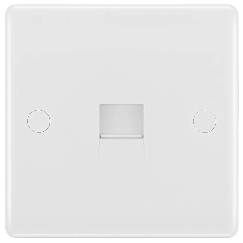British General 800 Series RJ11 Telephone / Data Socket White With White Inserts 4 British General 800 Series RJ11 Telephone / Data Socket White With White Inserts - Image 2