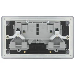 LAP Power Socket 13A 2-Gang DP Switched Power Socket Slate Grey With Black Inserts 5 Pack 7 LAP Power Socket 13A 2-Gang DP Switched Power Socket Slate Grey With Black Inserts 5 Pack -British General Shop 362KJ A2