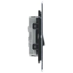 LAP 10AX 2-Gang 2-Way Light Switch Polished Chrome -British General Shop 36393 A4