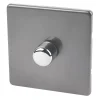 Varilight V-Dim 1-Gang 2-Way Dimmer Switch Slate Grey 1 Varilight V-Dim 1-Gang 2-Way Dimmer Switch Slate Grey -British General Shop 36626 P