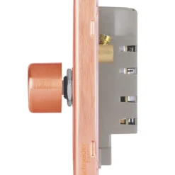 Schneider Electric Lisse Deco 1-Gang 1-Way Dimmer Switch Copper -British General Shop 369HX A2