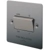 LAP 10A 1-Gang 3-Pole Fan Isolator Switch Brushed Stainless Steel