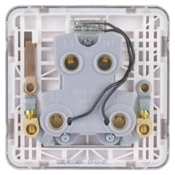 Schneider Electric Lisse Deco 50A 1-Gang DP Cooker Switch Brushed Stainless Steel With LED With White Inserts 9 Schneider Electric Lisse Deco 50A 1-Gang DP Cooker Switch Brushed Stainless Steel With LED With White Inserts -British General Shop 375FF A3