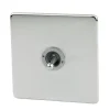 Crabtree Platinum 10AX 1-Gang 2-Way Toggle Switch Satin Chrome -British General Shop 37703 P