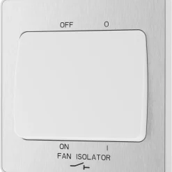 British General Evolve 10A 1-Gang 3-Pole Fan Isolator Switch Brushed Steel With White Inserts 12 British General Evolve 10A 1-Gang 3-Pole Fan Isolator Switch Brushed Steel With White Inserts -British General Shop 378PX A3