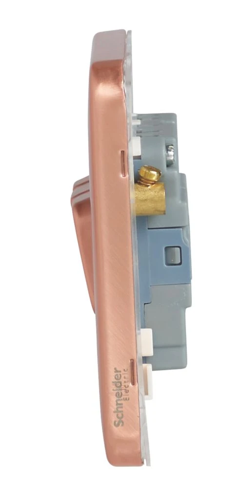 Schneider Electric Lisse Deco 10AX 3-Gang 2-Way Switch Copper With White Inserts 5 Schneider Electric Lisse Deco 10AX 3-Gang 2-Way Switch Copper With White Inserts - Image 3