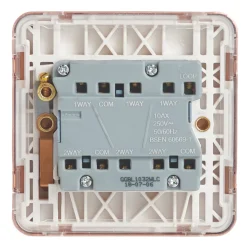 Schneider Electric Lisse Deco 10AX 3-Gang 2-Way Switch Copper With White Inserts 9 Schneider Electric Lisse Deco 10AX 3-Gang 2-Way Switch Copper With White Inserts -British General Shop 382HX A3
