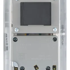 British General Nexus Metal 2-Gang Dual Voltage Shaver Socket 115 / 240V Polished Chrome With White Inserts -British General Shop 385FT A4