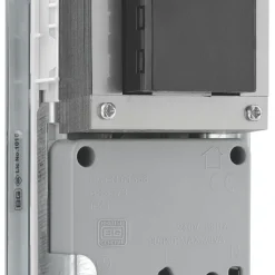 British General Nexus Metal 2-Gang Dual Voltage Shaver Socket 115 / 240V Polished Chrome With White Inserts -British General Shop 385FT A5