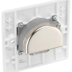 British General 800 Series 1-Gang Triplex TV Socket White -British General Shop 387XG A2