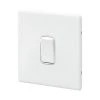 MK Aspect 10AX 1-Gang 2-Way Switch White With Colour-Matched Inserts 1 MK Aspect 10AX 1-Gang 2-Way Switch White With Colour-Matched Inserts -British General Shop 388FF P