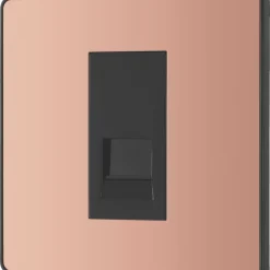 British General Evolve Slave Telephone Socket Copper With Black Inserts 12 British General Evolve Slave Telephone Socket Copper With Black Inserts -British General Shop 388RF A3