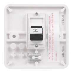 Schneider Electric Lisse RJ12 Telephone / Data Socket White -British General Shop 3899J A3