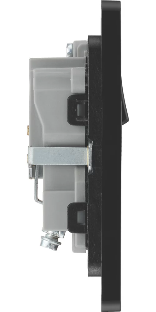 British General Evolve 13A 1-Gang SP Switched Socket Satin Brass With Black Inserts 8 British General Evolve 13A 1-Gang SP Switched Socket Satin Brass With Black Inserts - Image 6