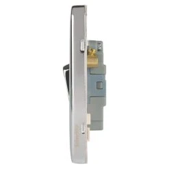 Schneider Electric Lisse Deco 10AX 3-Gang 2-Way Light Switch Polished Chrome With White Inserts -British General Shop 396FF A2