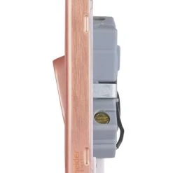 Schneider Electric Lisse Deco 20A 1-Gang DP Control Switch Copper With LED With White Inserts -British General Shop 398HX A2