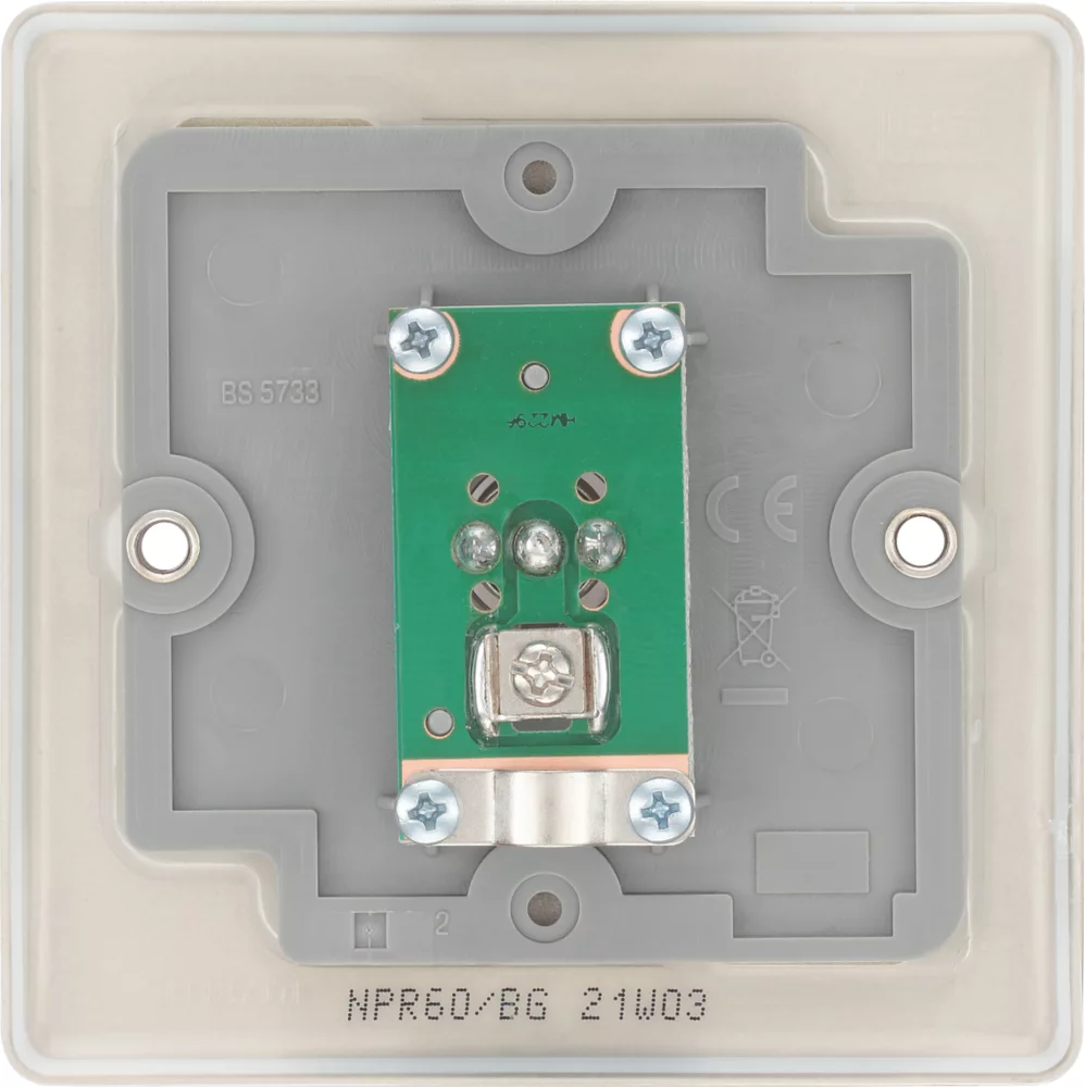 British General Nexus Metal 1-Gang Coaxial TV / FM Socket Pearl Nickel 8 British General Nexus Metal 1-Gang Coaxial TV / FM Socket Pearl Nickel - Image 6