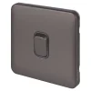 Schneider Electric Lisse Deco 10AX 1-Gang Intermediate Switch Mocha Bronze With Black Inserts